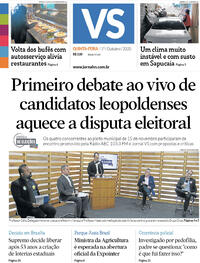 Capa do jornal Jornal VS 01/10/2020
