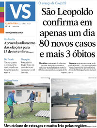 Capa do jornal Jornal VS 02/07/2020