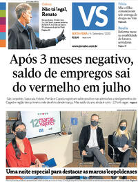 Capa do jornal Jornal VS 04/09/2020