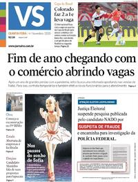 Capa do jornal Jornal VS 04/11/2020