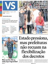 Capa do jornal Jornal VS 06/08/2020