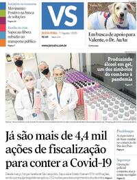 Capa do jornal Jornal VS 07/08/2020