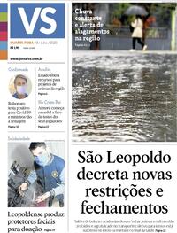 Capa do jornal Jornal VS 08/07/2020