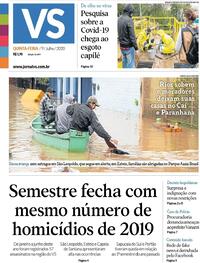 Capa do jornal Jornal VS 09/07/2020