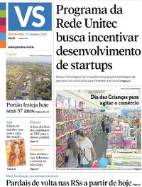Capa do jornal Jornal VS 09/10/2020