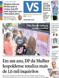 Capa do jornal Jornal VS 09/12/2020