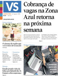 Capa do jornal Jornal VS 12/08/2020