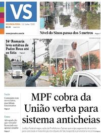 Capa do jornal Jornal VS 13/07/2020
