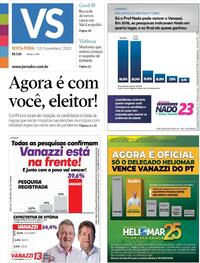 Capa do jornal Jornal VS 13/11/2020