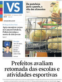 Capa do jornal Jornal VS 15/09/2020