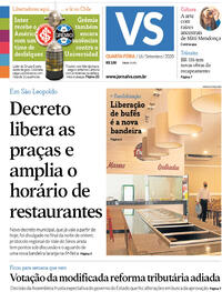 Capa do jornal Jornal VS 16/09/2020