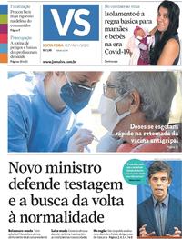 Capa do jornal Jornal VS 17/04/2020