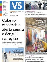 Capa do jornal Jornal VS 18/12/2020