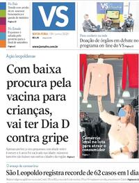 Capa do jornal Jornal VS 19/06/2020