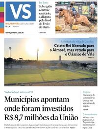 Capa do jornal Jornal VS 20/07/2020