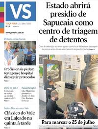 Capa do jornal Jornal VS 21/07/2020