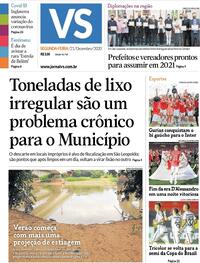 Capa do jornal Jornal VS 21/12/2020
