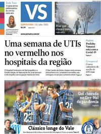 Capa do jornal Jornal VS 23/07/2020