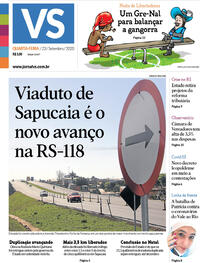 Capa do jornal Jornal VS 23/09/2020