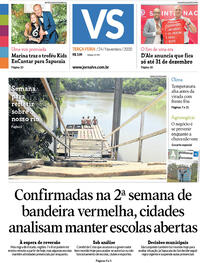 Capa do jornal Jornal VS 24/11/2020