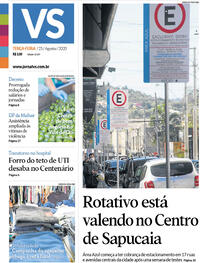 Capa do jornal Jornal VS 25/08/2020