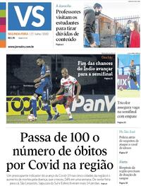 Capa do jornal Jornal VS 27/07/2020