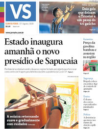 Capa do jornal Jornal VS 27/08/2020