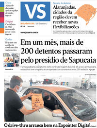 Capa do jornal Jornal VS 28/09/2020