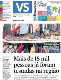 Capa do jornal Jornal VS 29/07/2020