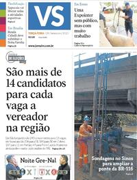 Capa do jornal Jornal VS 29/09/2020