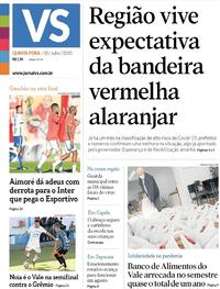 Capa do jornal Jornal VS 30/07/2020