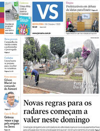 Capa do jornal Jornal VS 30/10/2020