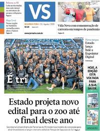 Capa do jornal Jornal VS 31/08/2020