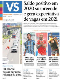 Capa do jornal Jornal VS 01/02/2021