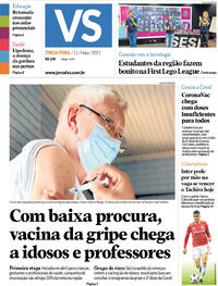 Capa do jornal Jornal VS 11/05/2021