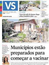 Capa do jornal Jornal VS 15/01/2021