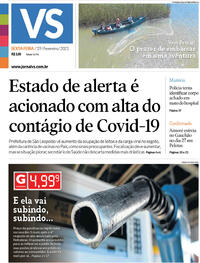 Capa do jornal Jornal VS 19/02/2021