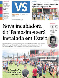 Capa do jornal Jornal VS 22/01/2021