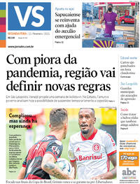 Capa do jornal Jornal VS 22/02/2021