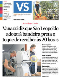 Capa do jornal Jornal VS 23/02/2021