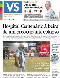 Capa do jornal Jornal VS 25/02/2021