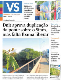 Capa do jornal Jornal VS 26/01/2021