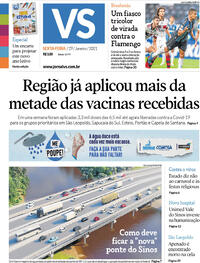 Capa do jornal Jornal VS 29/01/2021