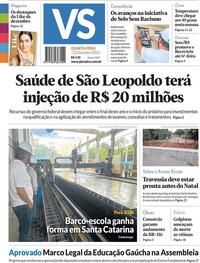 Capa do jornal Jornal VS 13/12/2023