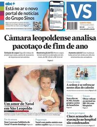 Capa do jornal Jornal VS 14/12/2023