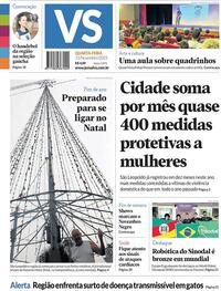 Capa do jornal Jornal VS 15/11/2023