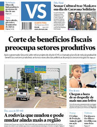 Capa do jornal Jornal VS 20/12/2023