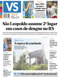 Capa do jornal Jornal VS 18/04/2024