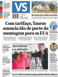 Capa do jornal Jornal VS 07/08/2025