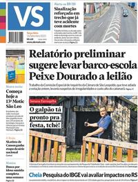 Capa do jornal Jornal VS 16/09/2025